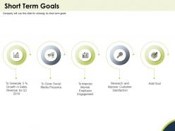 Short Term Goals Generate Powerpoint Presentation Design Inspiration