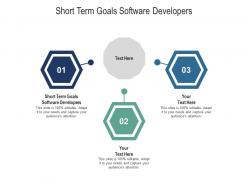 Short term goals software developers ppt powerpoint presentation cpb