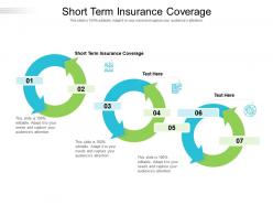 Short term insurance coverage ppt powerpoint presentation layouts microsoft cpb
