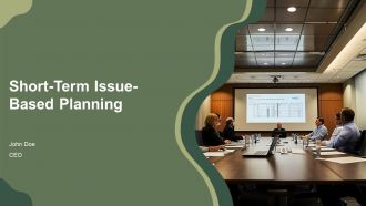 Short Term Issue Based Planning PPT Mockup AT