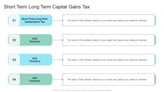 Short Term Long Term Capital Gains Tax In Powerpoint And Google Slides Cpb