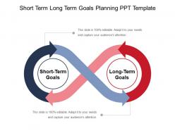 Short term long term goals planning ppt template
