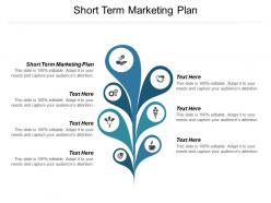 Short term marketing plan ppt powerpoint presentation show model cpb