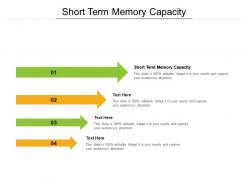 Short term memory capacity ppt powerpoint presentation summary infographics cpb