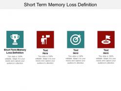 Short term memory loss definition ppt powerpoint presentation infographic template cpb