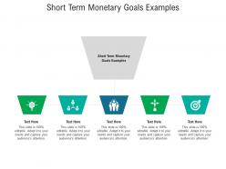 Short term monetary goals examples ppt powerpoint presentation styles guidelines cpb