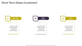 Short Term Notes Investment In Powerpoint And Google Slides Cpb