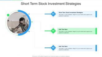 Short Term Stock Investment Strategies In Powerpoint And Google Slides Cpb