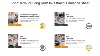 Short Term Vs Long Term Investments Balance Sheet In Powerpoint And Google Slides Cpb