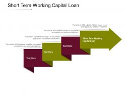Short term working capital loan ppt powerpoint presentation styles designs download cpb