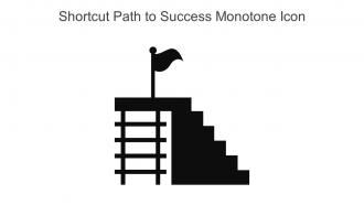 Shortcut Path To Success Monotone Icon In Powerpoint Pptx Png And Editable Eps Format