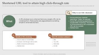 Shortened Url Tool To Attain High Click Through Search Engine Marketing To Increase MKT SS V