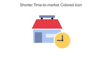 Shorter Time To Market Colored Icon In Powerpoint Pptx Png And Editable Eps Format