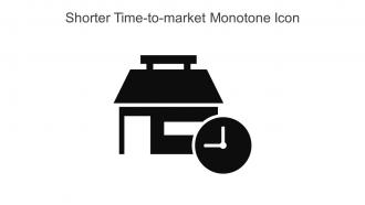 Shorter Time To Market Monotone Icon In Powerpoint Pptx Png And Editable Eps Format