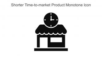 Shorter Time To Market Product Monotone Icon In Powerpoint Pptx Png And Editable Eps Format