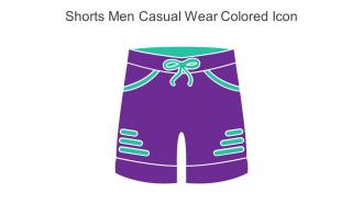 Shorts Men Casual Wear Colored Icon In Powerpoint Pptx Png And Editable Eps Format