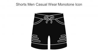 Shorts Men Casual Wear Monotone Icon In Powerpoint Pptx Png And Editable Eps Format
