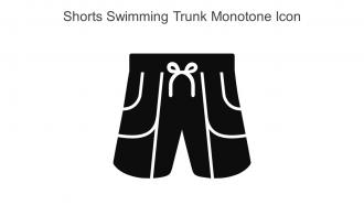Shorts Swimming Trunk Monotone Icon In Powerpoint Pptx Png And Editable Eps Format