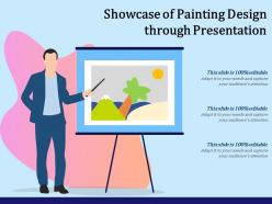 Showcase of painting design through presentation