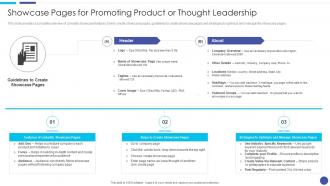 Showcase Pages For Promoting Product Or Thought Leadership Linkedin Marketing For Startups