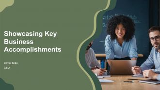 Showcasing Key Business Accomplishments And Milestones PPT PowerPoint AT