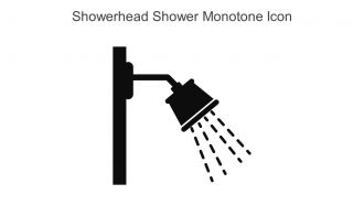 Showerhead Shower Monotone Icon In Powerpoint Pptx Png And Editable Eps Format
