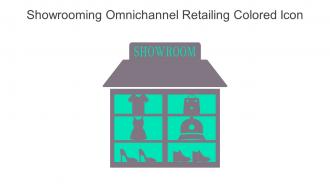 Showrooming Omnichannel Retailing Colored Icon In Powerpoint Pptx Png And Editable Eps Format
