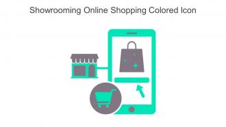 Showrooming Online Shopping Colored Icon In Powerpoint Pptx Png And Editable Eps Format