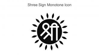 Shree Sign Monotone Icon In Powerpoint Pptx Png And Editable Eps Format