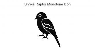 Shrike Raptor Monotone Icon In Powerpoint Pptx Png And Editable Eps Format