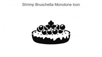 Shrimp Bruschetta Monotone Icon In Powerpoint Pptx Png And Editable Eps Format