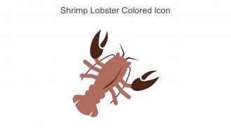 Shrimp Lobster Colored Icon In Powerpoint Pptx Png And Editable Eps Format