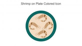 Shrimp On Plate Colored Icon In Powerpoint Pptx Png And Editable Eps Format