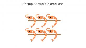 Shrimp Skewer Colored Icon In Powerpoint Pptx Png And Editable Eps Format