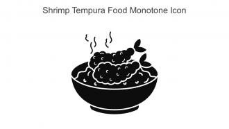 Shrimp Tempura Food Monotone Icon In Powerpoint Pptx Png And Editable Eps Format