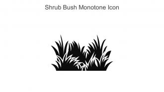 Shrub Bush Monotone Icon In Powerpoint Pptx Png And Editable Eps Format