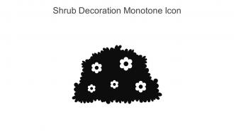 Shrub Decoration Monotone Icon In Powerpoint Pptx Png And Editable Eps Format