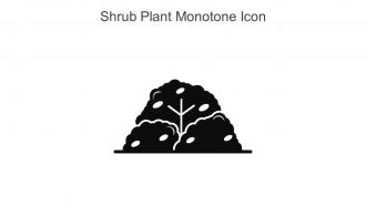 Shrub Plant Monotone Icon In Powerpoint Pptx Png And Editable Eps Format