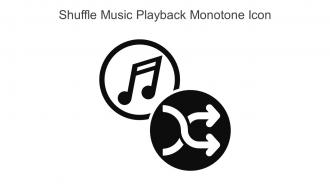 Shuffle Music Playback Monotone Icon In Powerpoint Pptx Png And Editable Eps Format