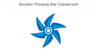 Shuriken Throwing Star Colored Icon In Powerpoint Pptx Png And Editable Eps Format