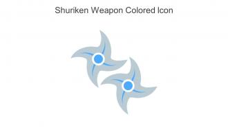 Shuriken Weapon Colored Icon In Powerpoint Pptx Png And Editable Eps Format