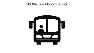 Shuttle Bus Monotone Icon In Powerpoint Pptx Png And Editable Eps Format