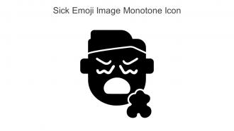 Sick Emoji Image Monotone Icon In Powerpoint Pptx Png And Editable Eps Format
