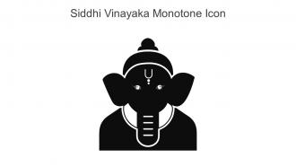 Siddhi Vinayaka Monotone Icon In Powerpoint Pptx Png And Editable Eps Format