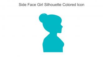 Side Face Girl Silhouette Colored Icon In Powerpoint Pptx Png And Editable Eps Format
