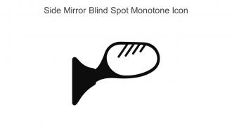 Side Mirror Blind Spot Monotone Icon In Powerpoint Pptx Png And Editable Eps Format