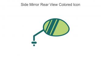Side Mirror Rear View Colored Icon In Powerpoint Pptx Png And Editable Eps Format