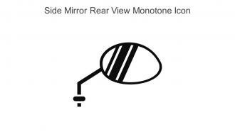 Side Mirror Rear View Monotone Icon In Powerpoint Pptx Png And Editable Eps Format