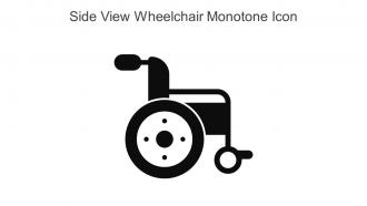 Side View Wheelchair Monotone Icon In Powerpoint Pptx Png And Editable Eps Format
