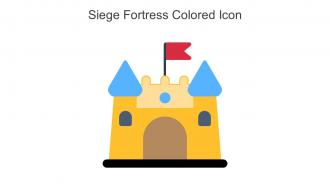 Siege Fortress Colored Icon In Powerpoint Pptx Png And Editable Eps Format